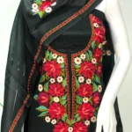 Black Kashmiri Aari Embroidered Salwar Suit front