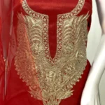 Salwar Suit with Kashmiri Puff Tilla Embroidery front