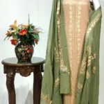 Silk Thread Kashmiri Aari Work Fashion Show Suit front