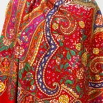 Red Pure Pashmina Shawl With Tilla and Papier Mache Jaal Hand Embroidery front