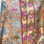 Off-White Pure Pashmina Shawl With Sozni Hand Embroidery front