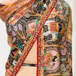 Multi-Colour Darbar Pure Pashmina Shawl With Kalamkari Hand Embroidery Front