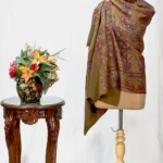 Toosh Pure Pashmina Shawl with Kalamkari Hand Embroidery Hand Paint