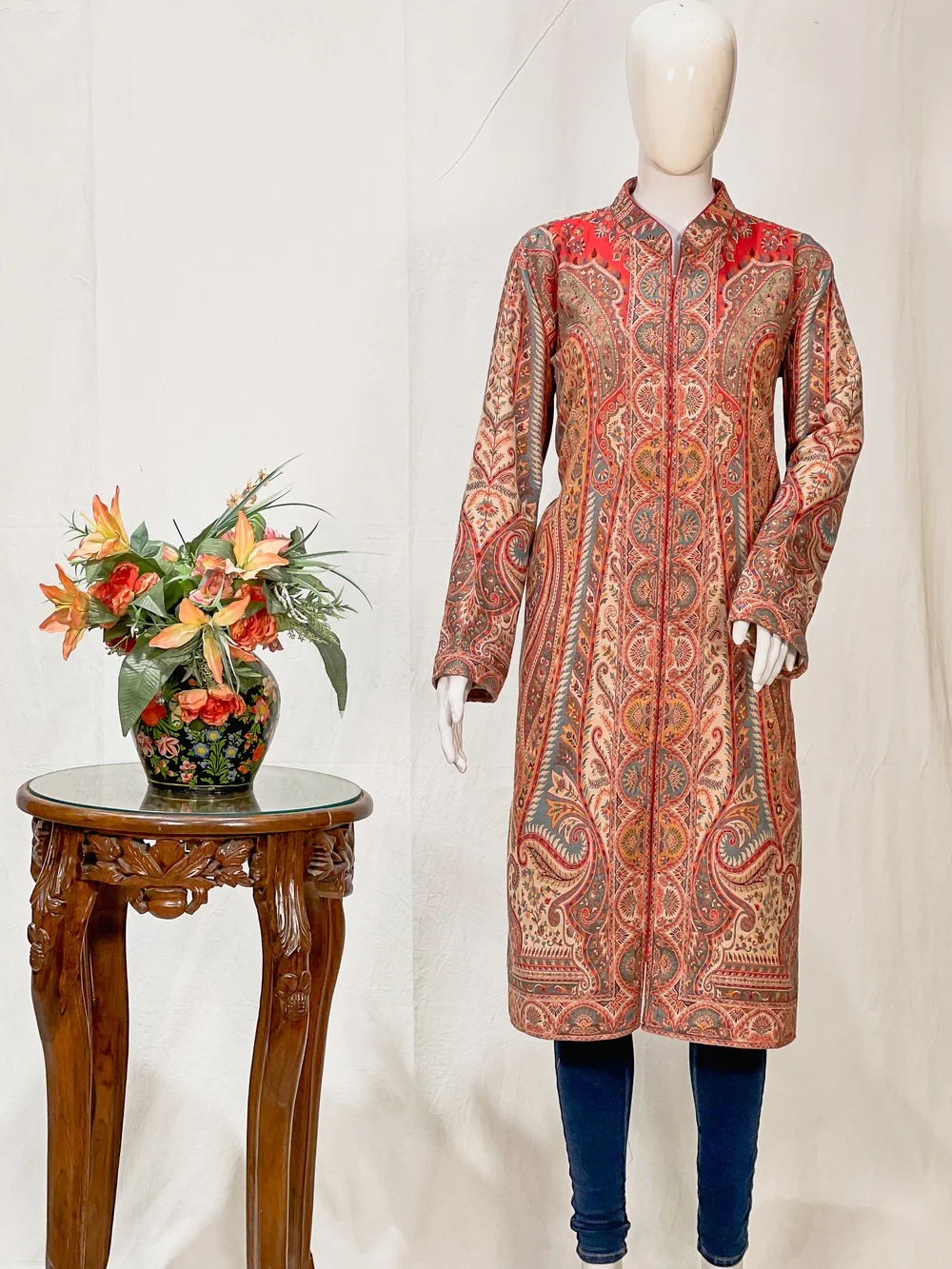 Multi-Colour Kani Weave long Jacket Multi-Colour Kani Weave long Jacket