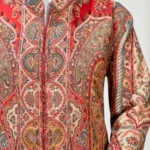 Multi-Colour Kani Weave long Jacket front