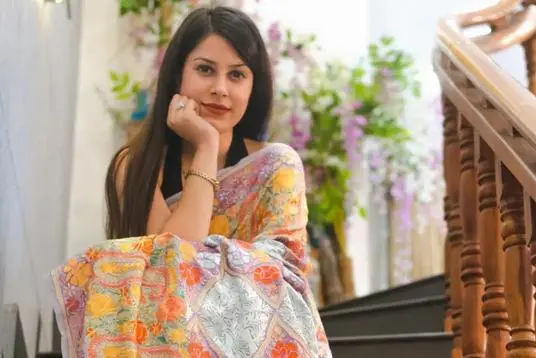 Kashmiri Embroided Designer Saree for women