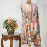 Off White Hand Woven Pure Pashmina Kani Shawl