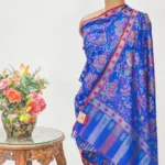 Royal Blue Hand Woven Kani Pure Pashmina Shawl