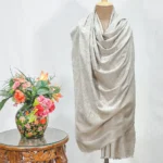 Beige Women Kashmiri Sozni Jaal Pure Pashmina Shawl
