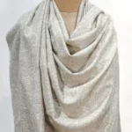 Beige Women Kashmiri Sozni Jaal Pure Pashmina Shawl close up