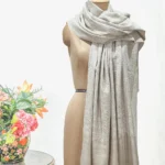 Beige Women Kashmiri Sozni Jaal Pure Pashmina Shawl