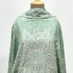 Pista Green Women Kashmiri Sozni Jaal Pure Pashmina Shawl With Hand Embroidery
