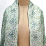 Pista Green Women Kashmiri Sozni Jaal Pure Pashmina Shawl With Hand Embroidery