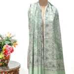 Pista Green Women Kashmiri Sozni Jaal Pure Pashmina Shawl With Hand Embroidery