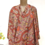 Beige Pure Pashmina Shawl With Floral Papier Mache Embroidery