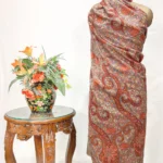 Beige Pure Pashmina Shawl With Floral Papier Mache Embroidery
