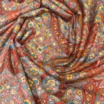 Beige Pure Pashmina Shawl With Floral Papier Mache Embroidery