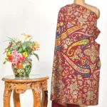 Pure Pashmina With Papier Mache Hand Embroidered Shawl