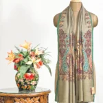 Beige Pure Pashmina Shawl With Jamawar Embroidery