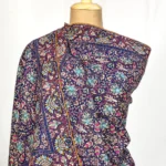 Navy Blue Pure Pashmina Shawl With Sozni Hand Embroidery