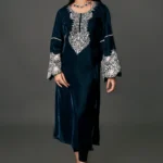 Kashmiri Velvet Kurta with Tilla Embroidery