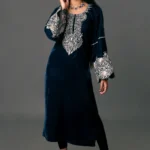 Kashmiri Velvet Kurta with Tilla Embroidery