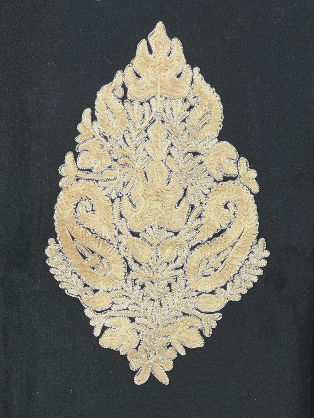 Woollen Phiran with Aari And Zari Embroidery
