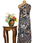 Black And Grey Ombre Pure Pashmina Shawl With Tilla Jaal Embroidery