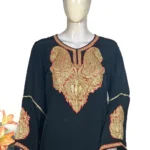 Natural Crepe Kurti with Tilla Machine Embroidery