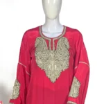 Natural Crepe Kurti with Tilla Machine Embroidery