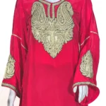 Natural Crepe Kurti with Tilla Machine Embroidery