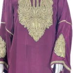 Natural Crepe Kurti with Tilla Machine Embroidery