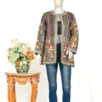 Pure Wool Shrug with Tilla and Aari Embroidery Pure Wool Shrug with Tilla and Aari Embroidery