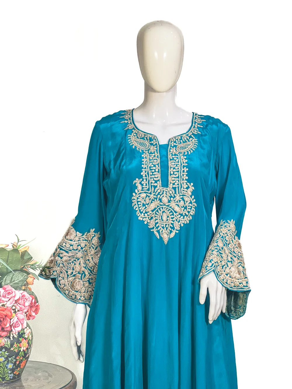 Anarkali kurti with tilla