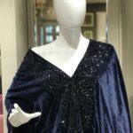 Velvet Cape Shawl With Hand Kardana Work top