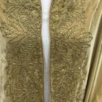 Velvet Cape Shawl With Hand Kardana Work front