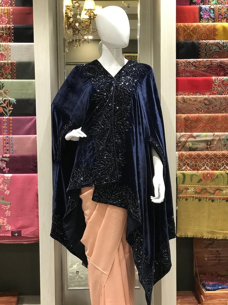 il_794xN.2175363955_bwaa Velvet Cape Shawl With Hand Kardana Work full