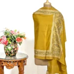 Pure Wool Stole with Zari and Thread Embroidery