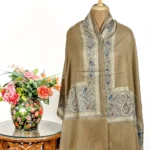 Pure Wool Stole with Zari and Thread Embroidery