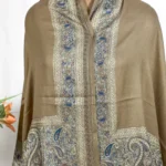 Pure Wool Stole with Zari and Thread Embroidery