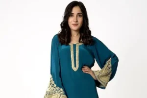 blue long kurti