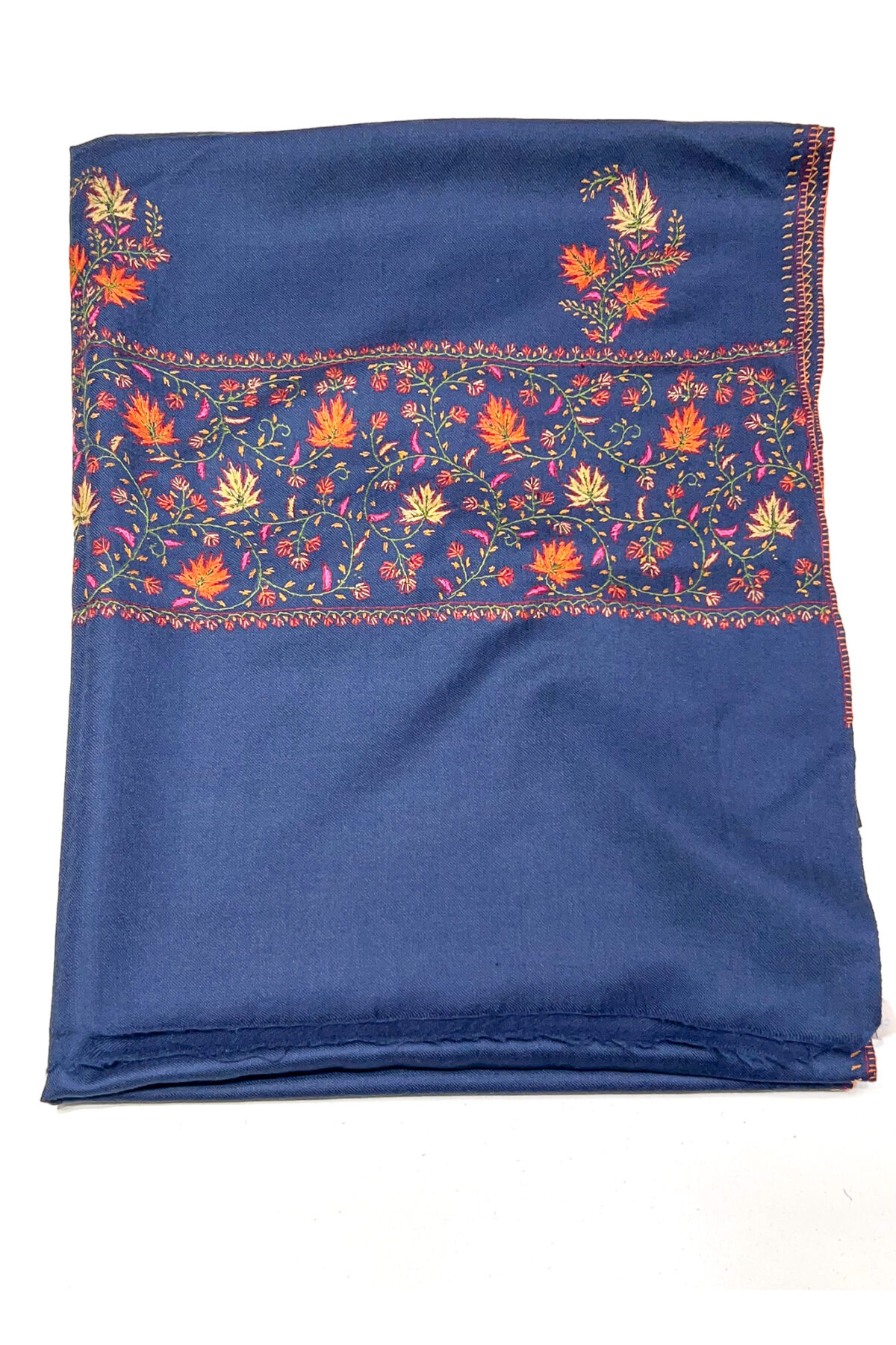 Pure Wool Stole with Sozni Hand Embroidery
