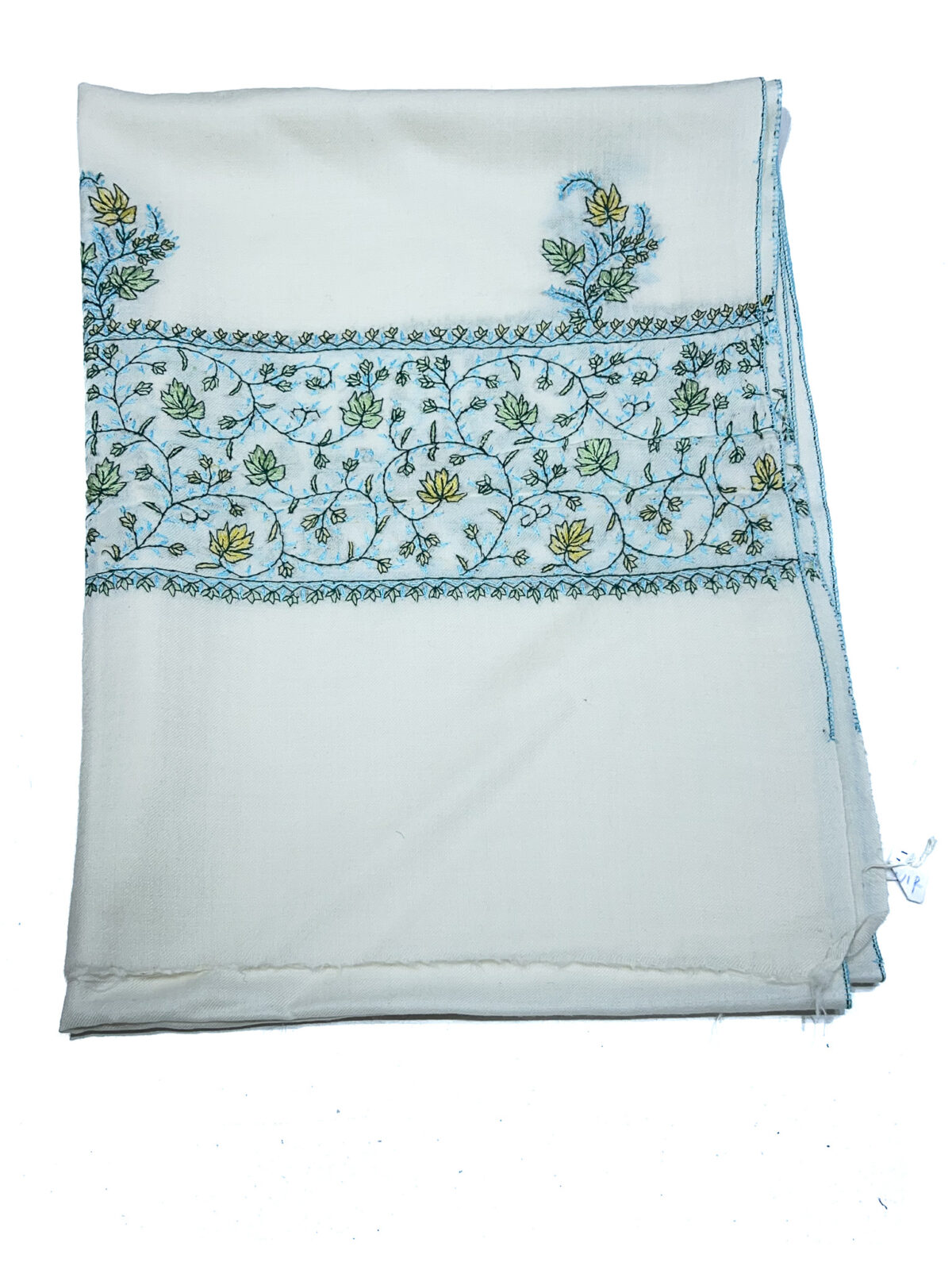 Pure Wool Stole with Sozni Hand Embroidery