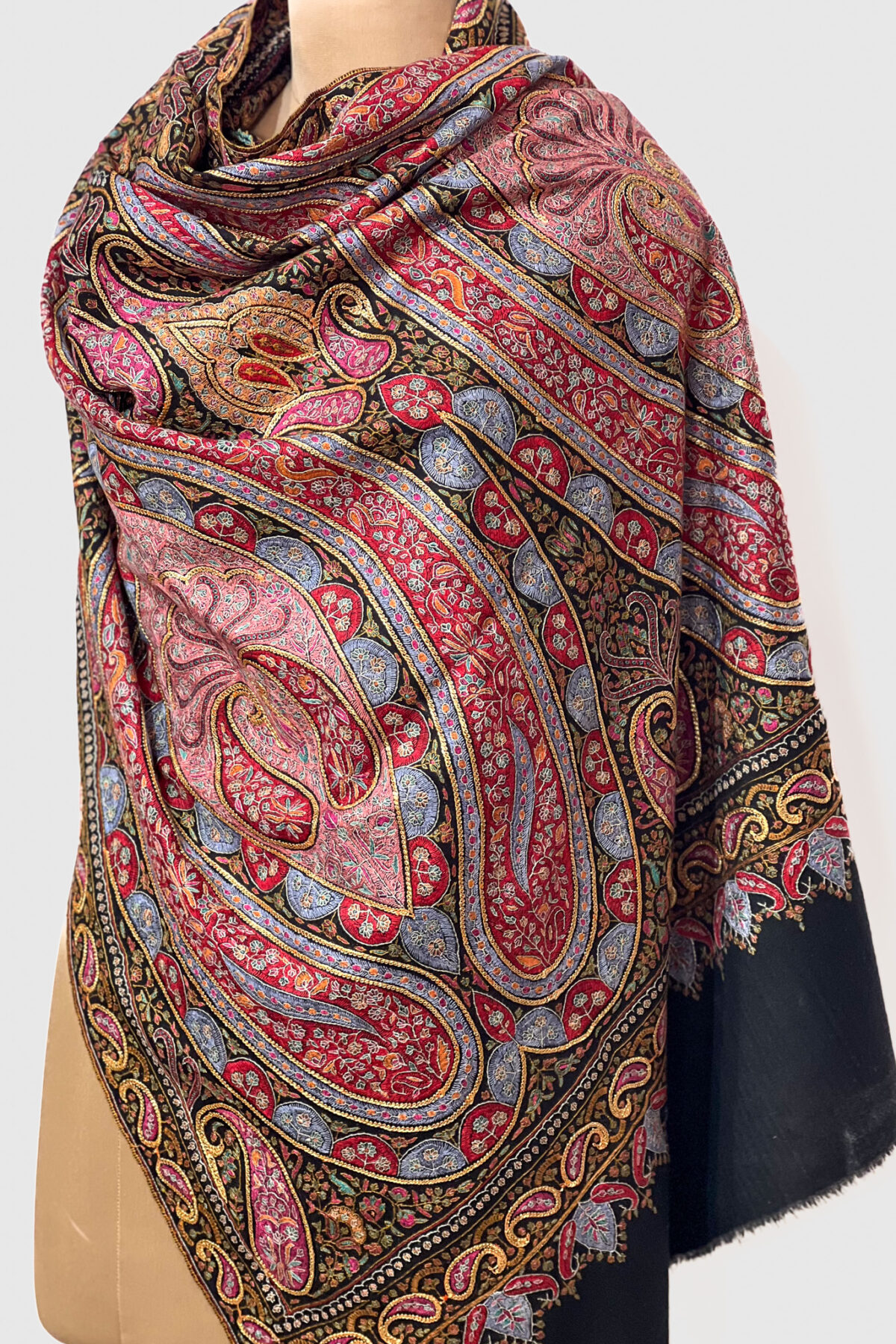 Black Pure Pashmina Shawl