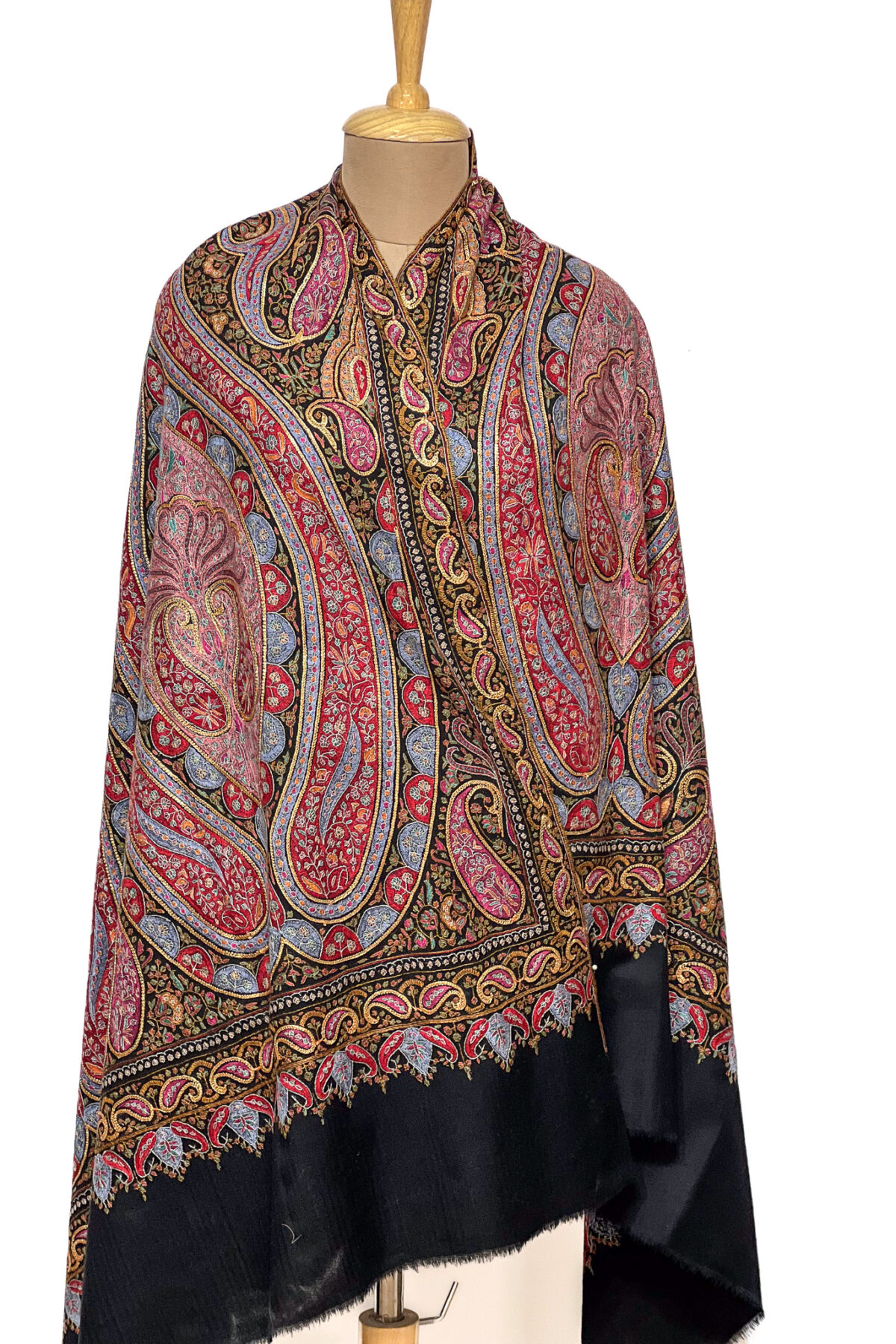 Black Pure Pashmina Shawl
