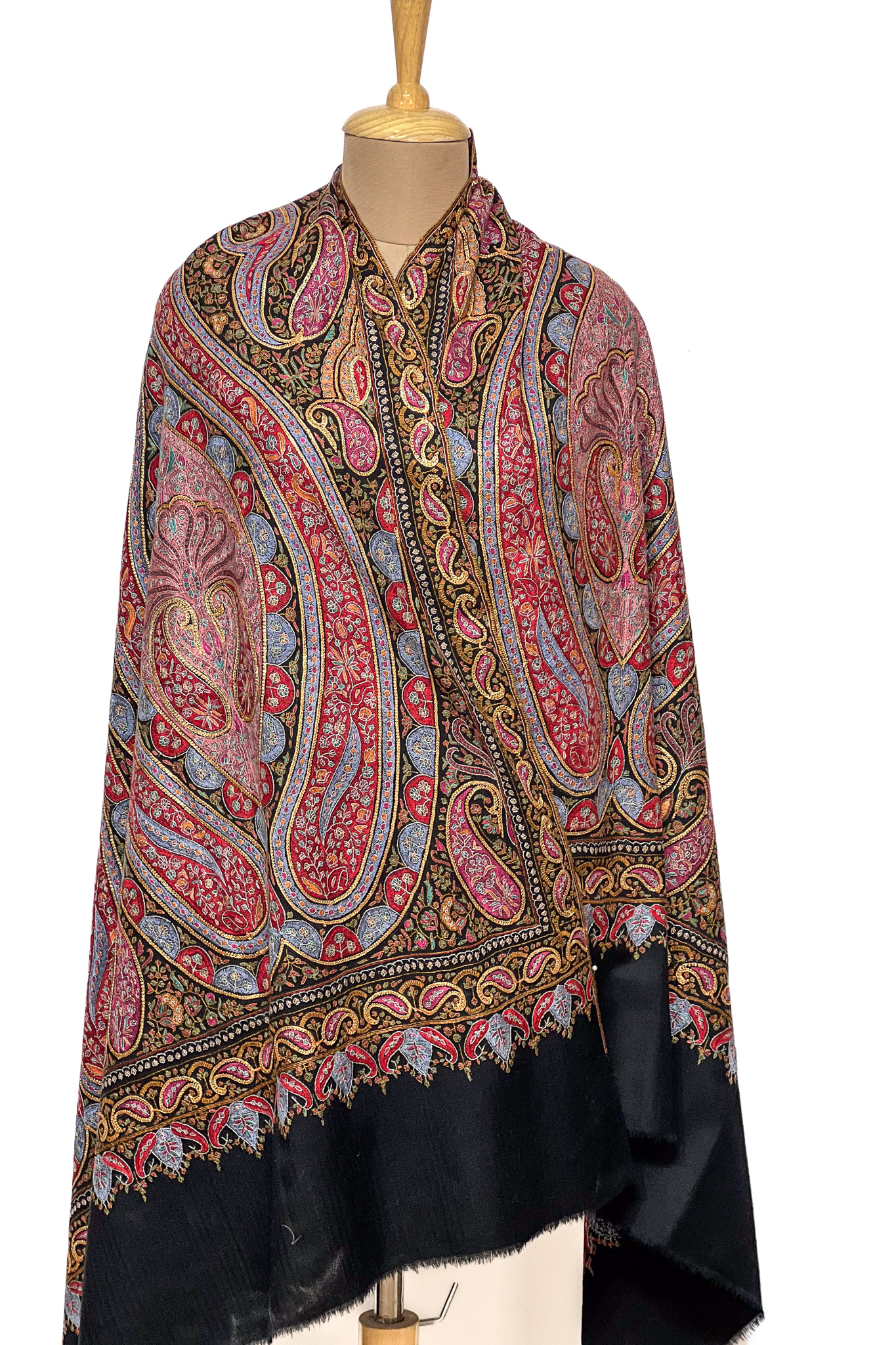 Black Pure Pashmina Shawl
