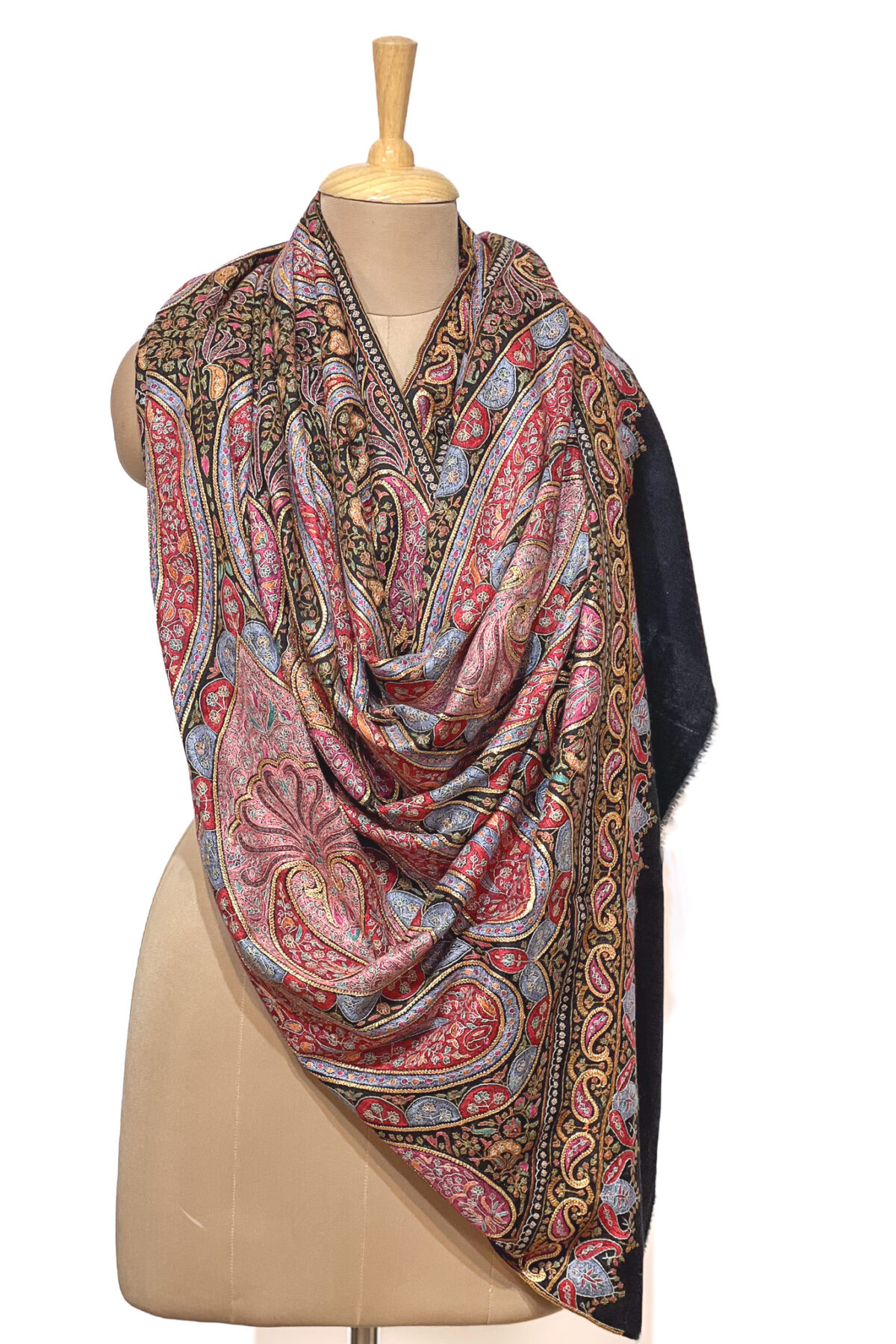 Black Pure Pashmina Shawl