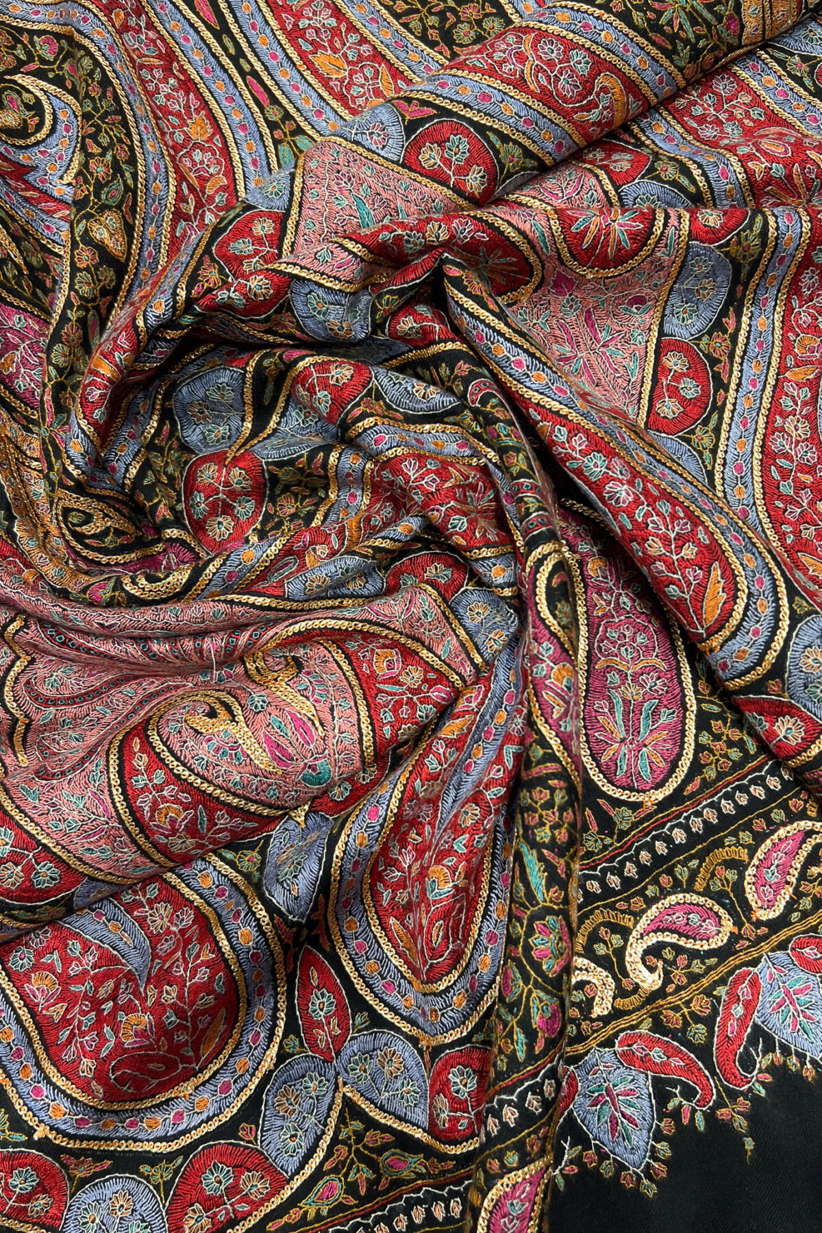 Black Pure Pashmina Shawl